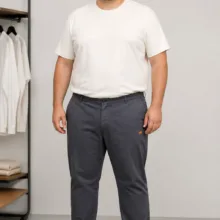 شلوار مردانه کتان مدل رگولارفیت برند  Jack & Jones (اورجینال) رنگ سرمه ای مات کد 301011