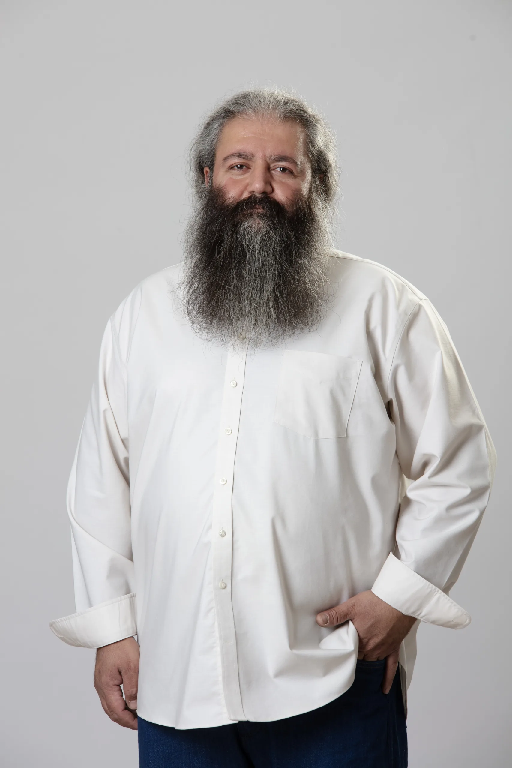 پیراهن مردانه کتان آستین بلند