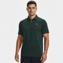 تیشرت مردانه آستین کوتاه ورزشی مدل سه دکمه برند Under Armour (اورجینال) رنگ سبز تیره کد 305004