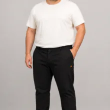 شلوار مردانه کتان مدل رگولارفیت برند  Jack & Jones (اورجینال) رنگ مشکی کد 301011
