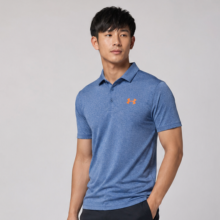تیشرت مردانه آستین کوتاه ورزشی مدل سه دکمه برند Under Armour (اورجینال) رنگ آبی ملوانی کد 305004